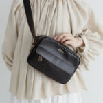 LEATHER BODY BAG black