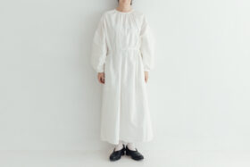 予約 G1019 ANTIQUE LACE MODERNIST ONE PIECE mat white 12月中〜12月末 1