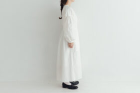 予約 G1019 ANTIQUE LACE MODERNIST ONE PIECE mat white 12月中〜12月末 2