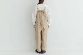 予約 G998 DRY OX CLOTH TRAVAILLE SALOPETTE vintage beige 10月中〜10月末 3