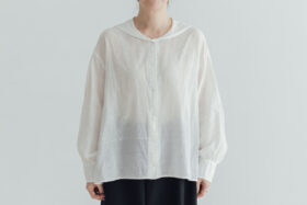 予約 R239 MANY BUTTONS BLOUSE white 9月中〜9月末 1