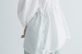 BUCK BUTTON  BLOUSE B.white 4