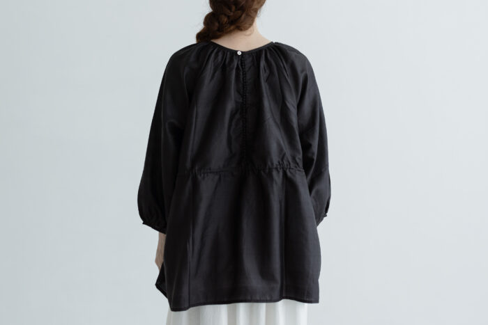 BUCK BUTTON  BLOUSE black 3