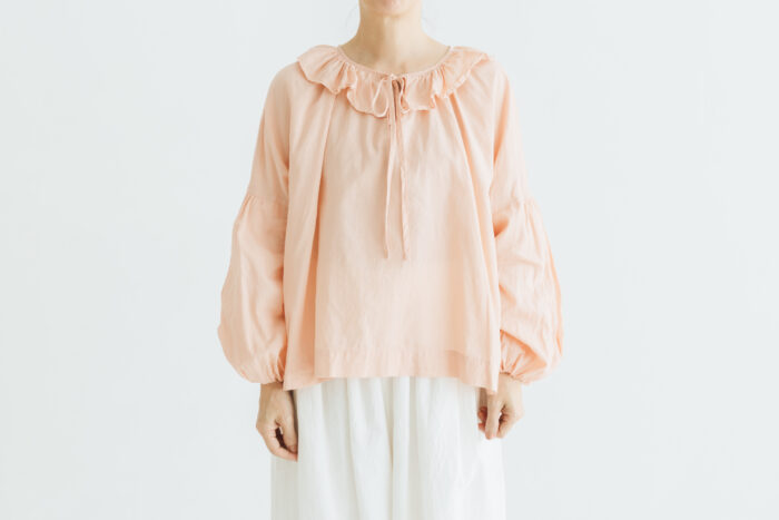 予約 G1045 ANTIQUE PIERROT COLLAR BLOUSE dusty pink 3月中〜3月末 1