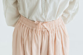 予約 G1036 ANTIQUE LACE NOUVEAU PANTS dusty pink 3月初〜3月中 4