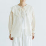 予約 R300 SHEER HAORI BLOUSE  ecru 4月末〜5月初