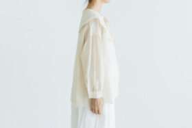 予約 R300 SHEER HAORI BLOUSE  ecru 4月末〜5月初 2