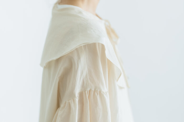 予約 R300 SHEER HAORI BLOUSE  ecru 4月末〜5月初 4