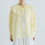 予約 R300 SHEER HAORI BLOUSE  canary yellow  4月末〜5月初