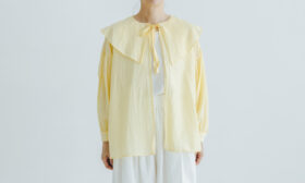 予約 R300 SHEER HAORI BLOUSE  canary yellow  4月末〜5月初 1