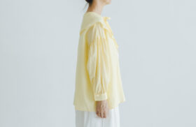 予約 R300 SHEER HAORI BLOUSE  canary yellow  4月末〜5月初 2