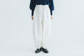 予約 R280 ANKLE TIED PANTS white  2月中〜2月末 1