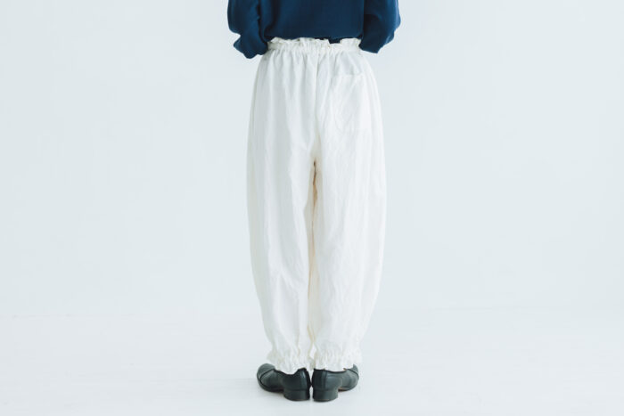 予約 R280 ANKLE TIED PANTS white  2月中〜2月末 3