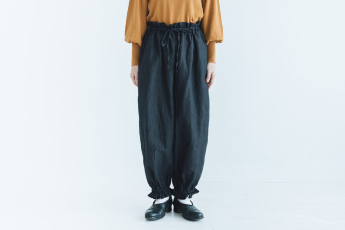 予約 R280 ANKLE TIED PANTS black  2月中〜2月末 1