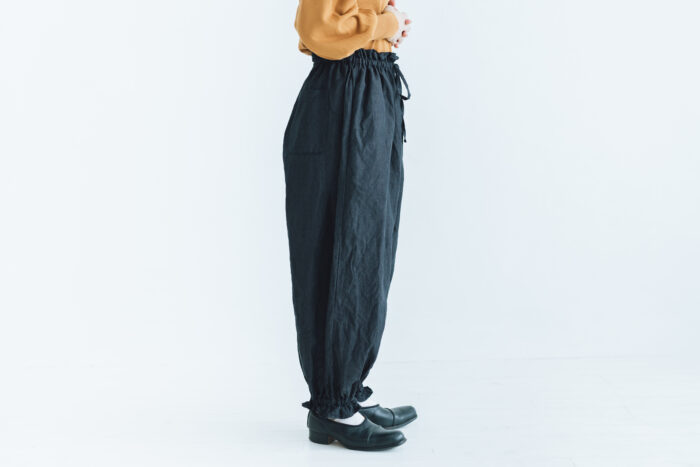 予約 R280 ANKLE TIED PANTS black  2月中〜2月末 2