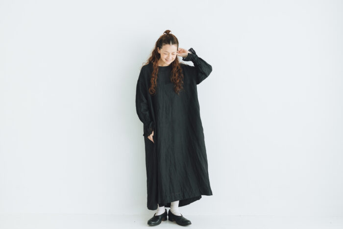 予約 G1022 ANTIQUE LACE SLEEVE ATELIER ONE PIECE noir 2月初〜2月中 5