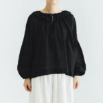 予約 G1045 ANTIQUE PIERROT COLLAR BLOUSE black 3月中〜3月末