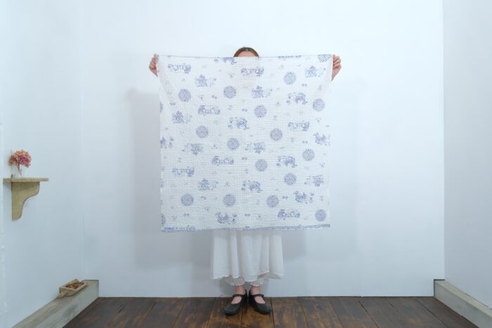 No.7446 TRELLIS C.S SUMMER BLANKET London Blue Willow  5-7月 6