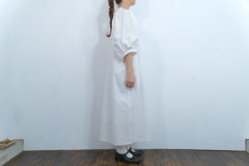 No.7485 BIG BALLOON SLEEVE DRESS  5-7月 2