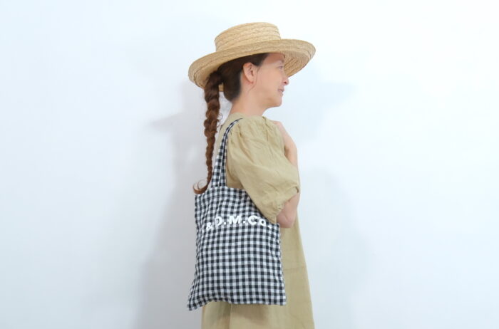 No.7618 GINGHAM CHECK TOTE BAG  8-10月 1