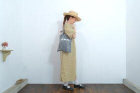 No.7618 GINGHAM CHECK TOTE BAG  8-10月 3