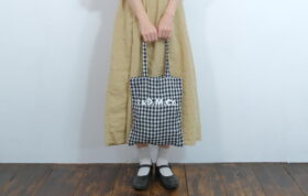 No.7618 GINGHAM CHECK TOTE BAG  8-10月 2