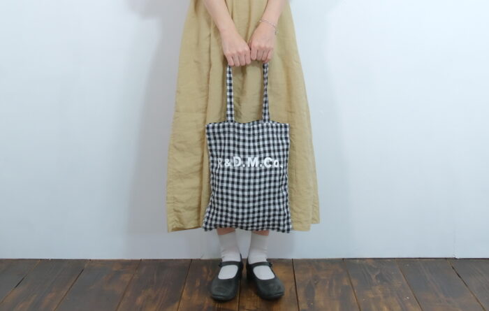 No.7618 GINGHAM CHECK TOTE BAG  8-10月 2