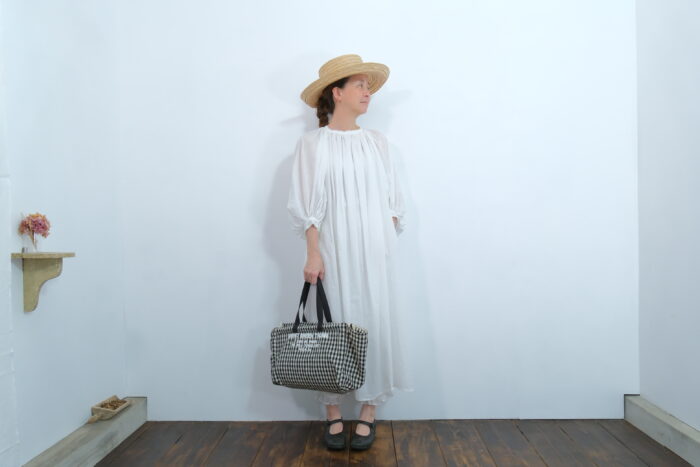 No.7518 GARMENT DYE LAWN SMOCK DRESS  8-10月 6