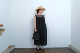 No.7534 SHADING CHECK NO SLEEVE DRESS  8-10月 6