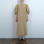 No.7666 C/PE.T BIG BALLOON SLEEVE DRESS 8-10月