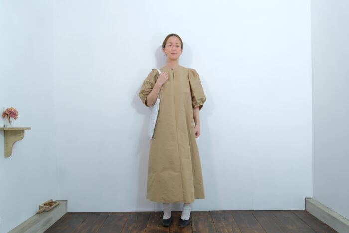 No.7666 C/PE.T BIG BALLOON SLEEVE DRESS 8-10月 5