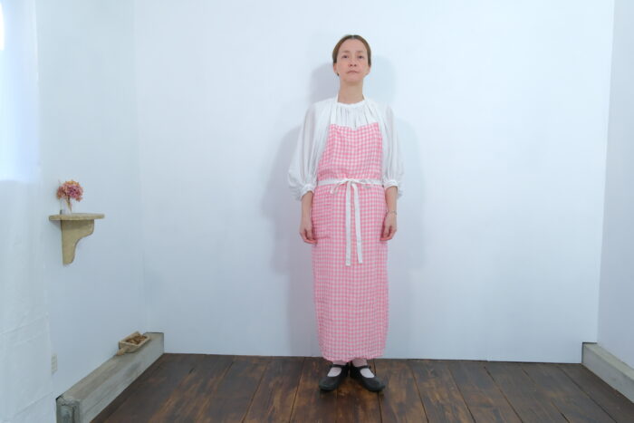 No.7510 LINEN GINGHAM CHECK APRON  5-7月 1