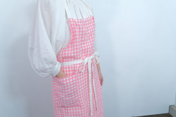 No.7510 LINEN GINGHAM CHECK APRON  5-7月 4