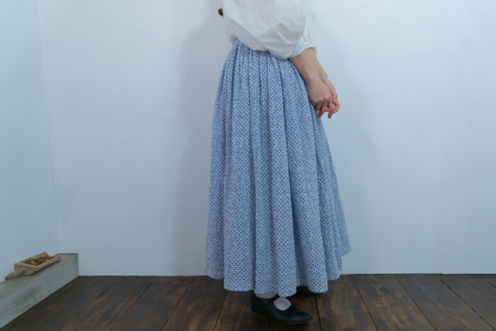 No.7445 TRELLIS C.S GATHER SKIRT  5-7月 2