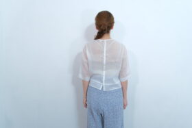 No.7454 C.O FLOWER ＆ BASKET PATTERN BLOUSE  5-7月 3