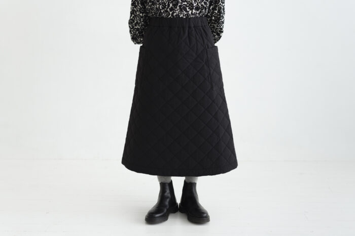 QUILTING SKIRT black 1