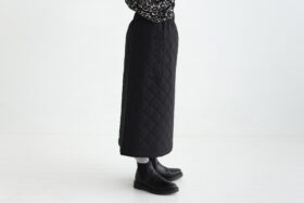 QUILTING SKIRT black 2