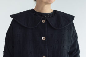 BN2567 Round Collor Blouse black 4