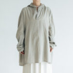 BN2579 Hood Big Shirt  L.Blue